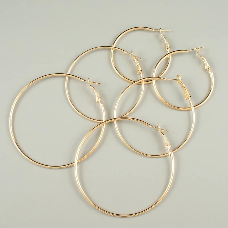 Gypsy earrings rose gold Zigi Jewellery gift earrings small gold hoops